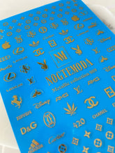 Load image into Gallery viewer, METALLIC COLLECTION 009 Gold Logos