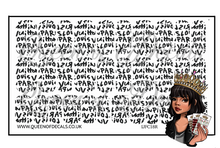 Load image into Gallery viewer, LV Graffiti Print -Black NAIL WRAP