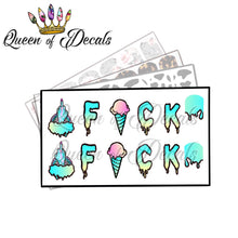 Load image into Gallery viewer, Pastel drippy F🍦CK
