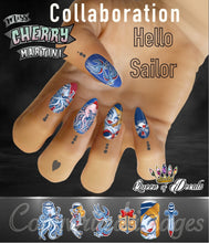 Load image into Gallery viewer, OFFICIAL Miss Cherry Martini/Queen of decals collaboration ‘HELLO SAILOR’
