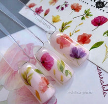 Load image into Gallery viewer, IBDI NAILS slider 506 Watercolor Flowers