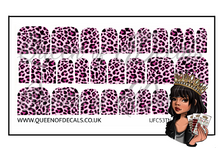 Load image into Gallery viewer, Pink Leopard NAIL WRAP