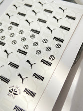 Load image into Gallery viewer, BLACK &amp; WHITE logo stickers - Sports/Puma