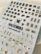 Load image into Gallery viewer, COMBI METALLIC 025 - Gold, Black and White Scribbles &amp; shapes