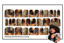 Load image into Gallery viewer, Brown Marble NAIL WRAP