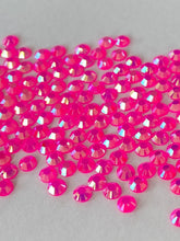 Load image into Gallery viewer, 3mm Jelly Crystals (qty 200) - HOT PINK JELLY AB