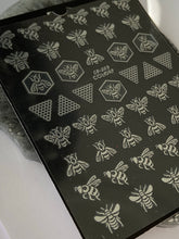 Load image into Gallery viewer, BEE Nail Art Stickers - Silver