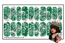 Load image into Gallery viewer, Pink &amp; Tropic Leafy NAIL WRAP