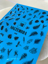 Load image into Gallery viewer, NOGTEMODA Nail stickers 040 - Black Tropic Sketches