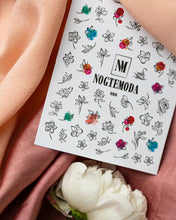Load image into Gallery viewer, NOGTEMODA Nail stickers 080 - Floral Sketches