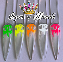 Load image into Gallery viewer, Neon designer inspired Decals (Drippy CC)