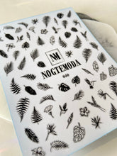 Load image into Gallery viewer, NOGTEMODA Nail stickers 040 - Black Tropic Sketches