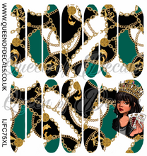 Load image into Gallery viewer, In Chains - Green NAIL WRAP