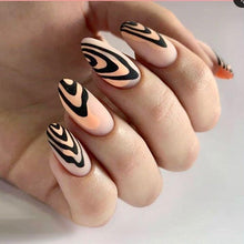 Load image into Gallery viewer, IBDI NAILS - AIR  slider 165 Black and White Wave Pattern