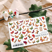 Load image into Gallery viewer, IBDI NAILS slider - COLORFUL 118 -  Butterfly Leaves