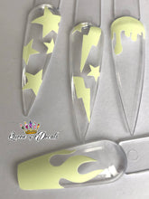 Load image into Gallery viewer, Summer Pastel ‘DRIPS’ vinyl nail art stickers