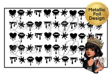 Load image into Gallery viewer, Metallic Lips and drips