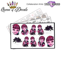 Load image into Gallery viewer, Draculaura/ Monster High -STICKY DIAMOND COLLABORATION