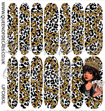 Load image into Gallery viewer, Leopard &amp; Chunky Chain NAIL WRAP