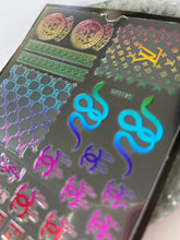 Load image into Gallery viewer, RAINBOW METALLIC Lux Logo with Snakes