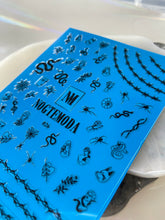 Load image into Gallery viewer, NOGTEMODA Nail stickers 026 -Black spikes and snakes