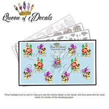 Load image into Gallery viewer, CAROL 'Sheeny' HAILSTONE Skulls &amp; One Stroke Flowers