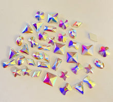 Load image into Gallery viewer, Crystal AB Shapes (set 2) qty 40 gems