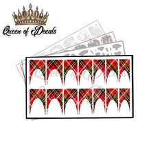 Load image into Gallery viewer, Red tartan deep french