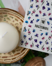 Load image into Gallery viewer, NOGTEMODA Nail stickers 079 - Alcohol Inky Florals
