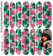 Load image into Gallery viewer, Juicy Pink Watermelon NAIL WRAP