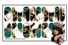 Load image into Gallery viewer, In Chains - Green NAIL WRAP