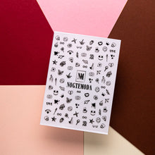 Load image into Gallery viewer, NOGTEMODA Nail stickers 068 - Aesthetic Sketches