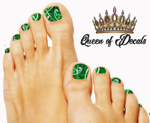 Load image into Gallery viewer, Green Bandana NAIL WRAP
