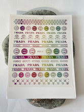 Load image into Gallery viewer, RAINBOW METALLIC Logo - Prada