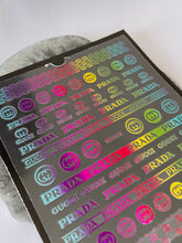 Load image into Gallery viewer, RAINBOW METALLIC Logo - Prada