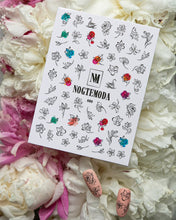 Load image into Gallery viewer, NOGTEMODA Nail stickers 080 - Floral Sketches