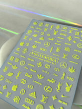 Load image into Gallery viewer, NEON YELLOW 011 - Mixed Logos