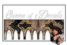 Load image into Gallery viewer, Black &amp; Gold Brocade NAIL WRAP