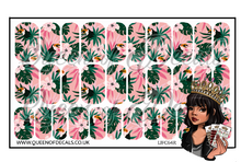 Load image into Gallery viewer, Pink Toucan Tropic NAIL WRAP