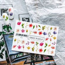 Load image into Gallery viewer, IBDI NAILS slider 506 Watercolor Flowers