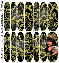 Load image into Gallery viewer, Tassels &amp; Chains NAIL WRAP