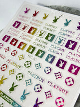 Load image into Gallery viewer, RAINBOW METALLIC Logo Playboy/LV
