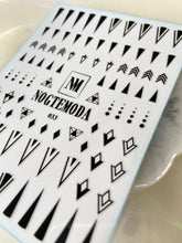 Load image into Gallery viewer, NOGTEMODA Nail stickers 033 Black Abstract