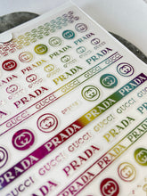Load image into Gallery viewer, RAINBOW METALLIC Logo - Prada