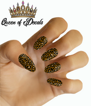 Load image into Gallery viewer, Brown Leopard NAIL WRAP