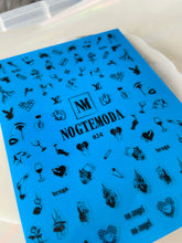 Load image into Gallery viewer, NOGTEMODA Nail stickers 024 Black Bad Girl Aesthetics