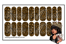Load image into Gallery viewer, Brown Leopard NAIL WRAP