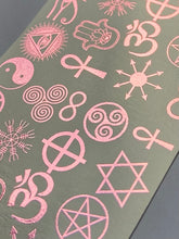 Load image into Gallery viewer, Metallic Pagan symbols