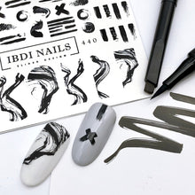 Load image into Gallery viewer, IBDI NAILS slider - 440 - Black inky