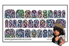 Load image into Gallery viewer, Colourful Leopard NAIL WRAP